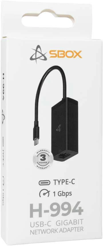 Sbox H-994 tinklo adapteris pakuotėje