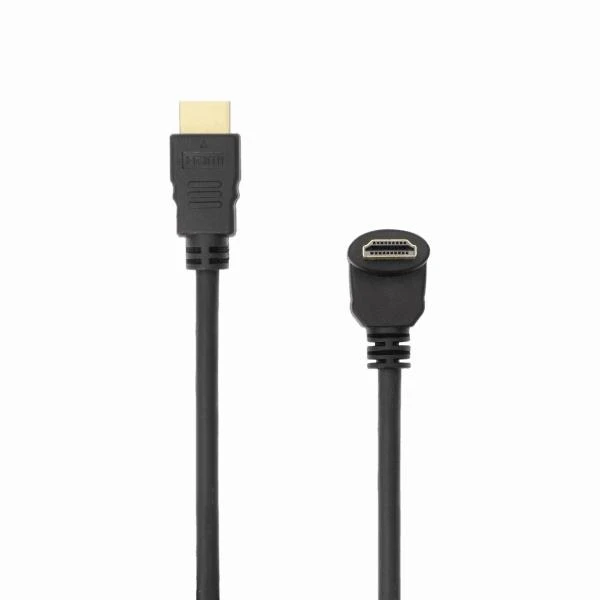 HDMI kabelis su stačiu kampu lenkta jungtimi