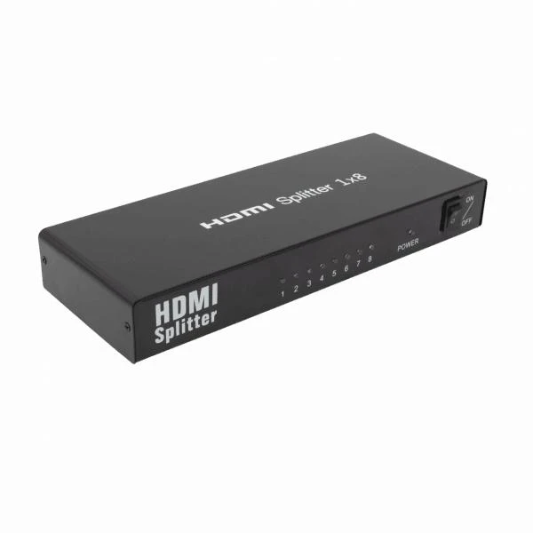 Sbox HDMI 1x8 skirstytuvas su LED indikatoriais