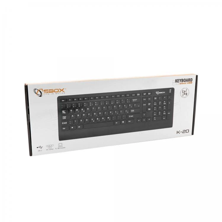 Sbox Technology Sbox klaviatūra laidinė USB K-20