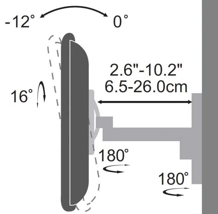 Laikiklis Sbox LCD-2901 (19-43/25kg/200x200)