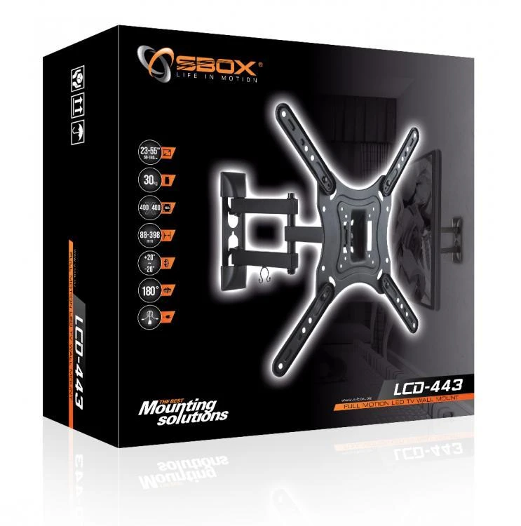 Laikiklis Laikikl. Sbox LCD-443 Full Motion 23"-55