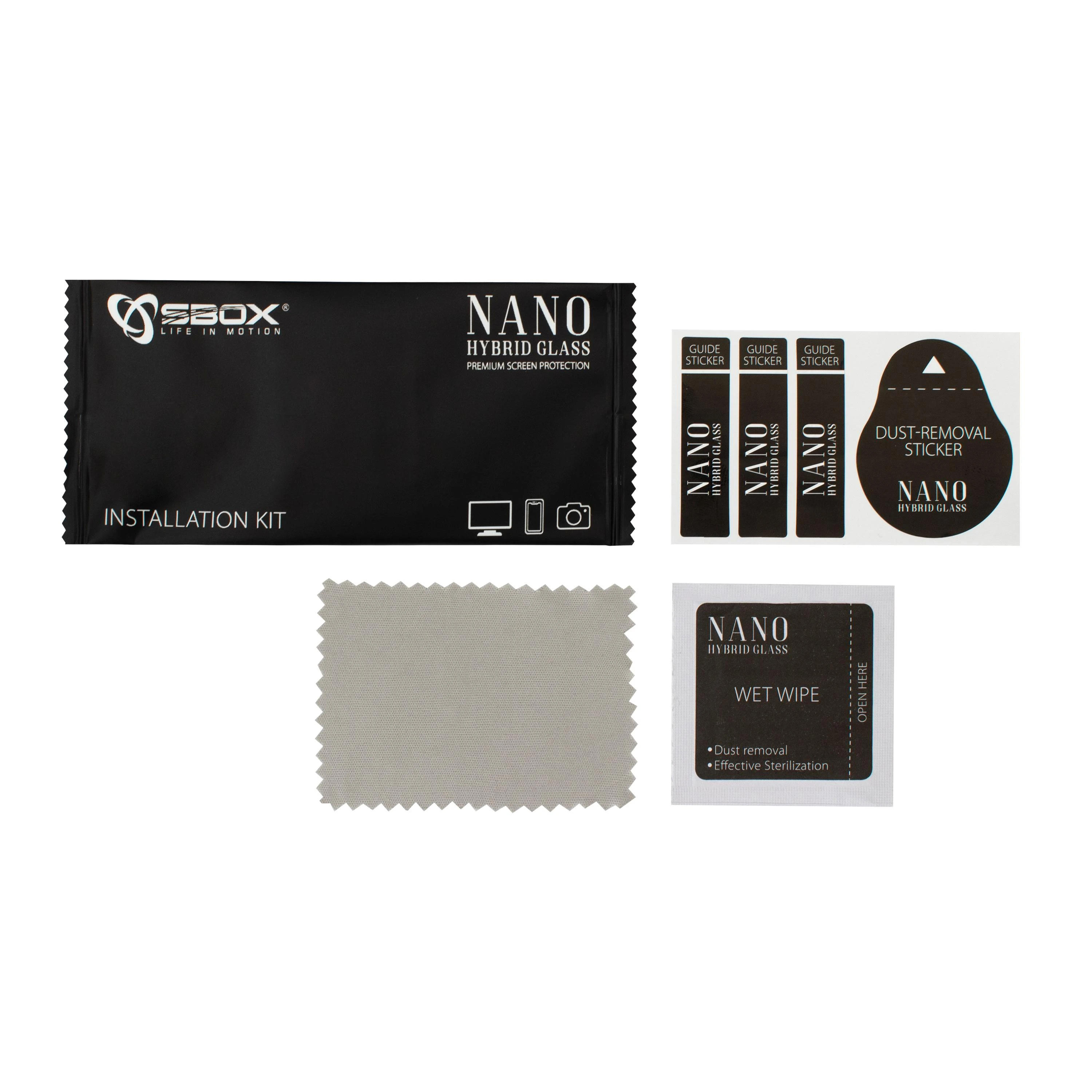 SBOX Screen Protector Nano Hybrid Glass 9H skirtas Apple iPhone 12 PRO MAX (NHG-IPH-12 PRO MAX)