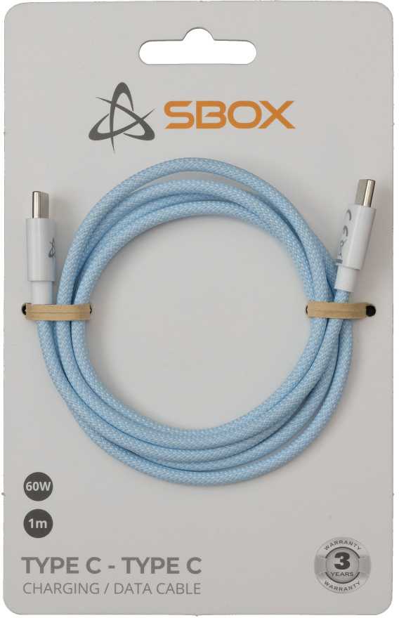 Sbox Type C - Type C M/M 1m mėlynas TYPEC-1-BL