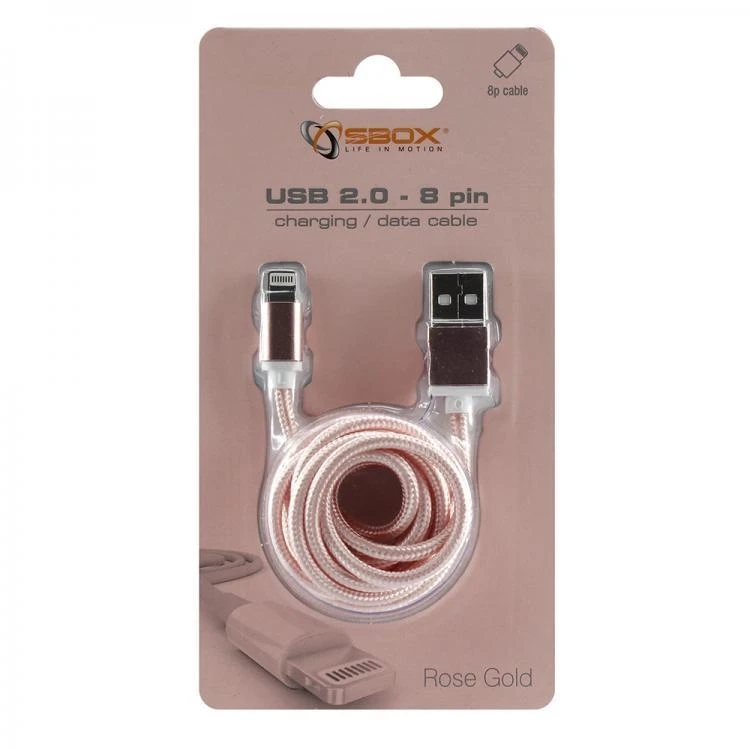 Sbox Technology Sbox USB 2.0 8 Pin IPH7-RG rose auksinis