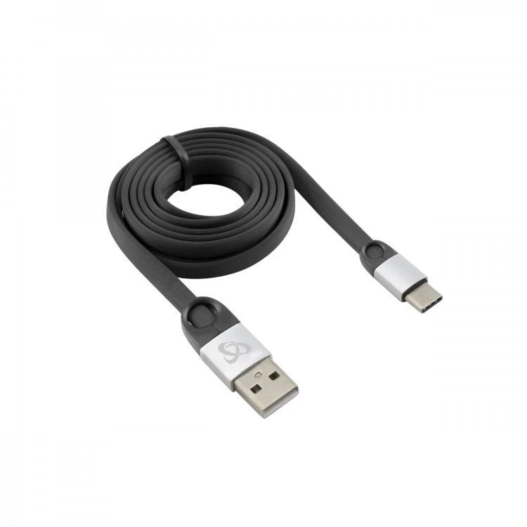 Sbox Technology Sbox USB 2.0-Type-C/2.4A juodos spalvos/sidabro spalvos 1.5M