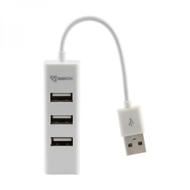 Sbox Technology Sbox H-204W USB šakotuvas, 4 prievadų, Coconut Baltas