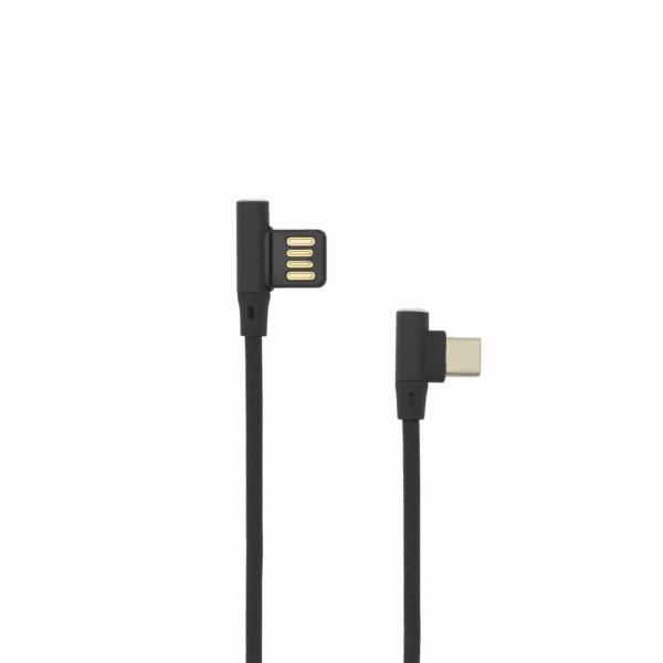 Sbox Technology Sbox USB-C-90-B USB->Type C 90 M/M 1.5m Juodas