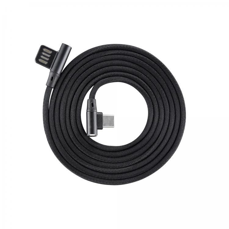 Sbox Technology Sbox USB-C-90-B USB->Type C 90 M/M 1.5m Juodas