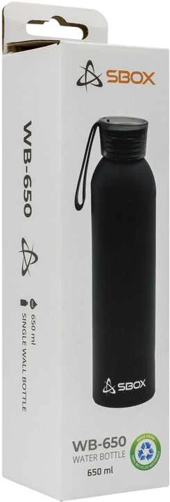 Gertuvė Sbox WB-650 water bottle 650ml Juodas