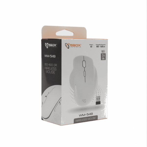 Pelė Sbox WM-549 Baltas