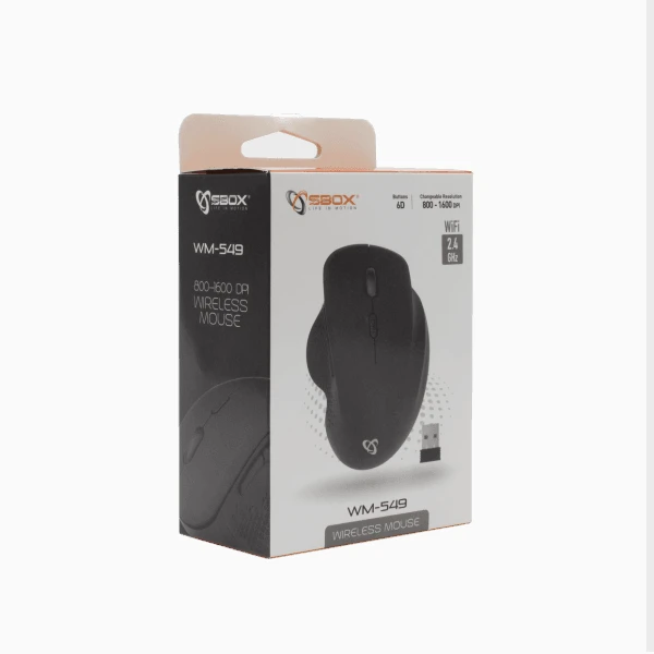 Pelė Sbox WM-549 juodos spalvos