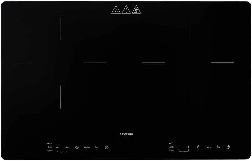 Severin DK 1033 Juodas Countertop 60 cm Zone induction hob 2 zone(s)
