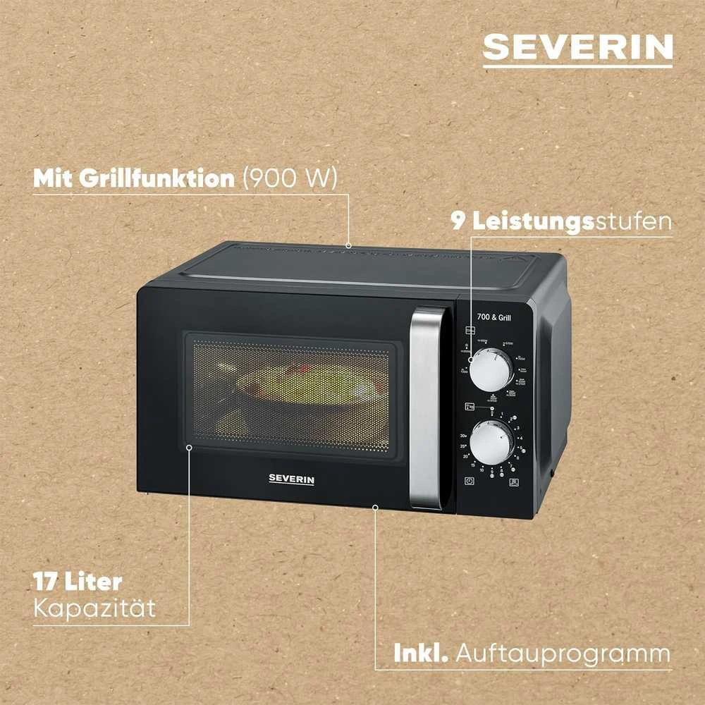 Severin mikrobangų krosnelė Severin MW 7781 mikrobangų krosnelė su griliu