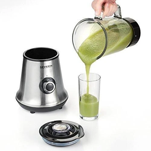 Severin Maišytuvas SM 3734 Juodas/Nerūdijantis plienas, 500 W, Glass, 1 L, Ice crushing, 22000 RPM