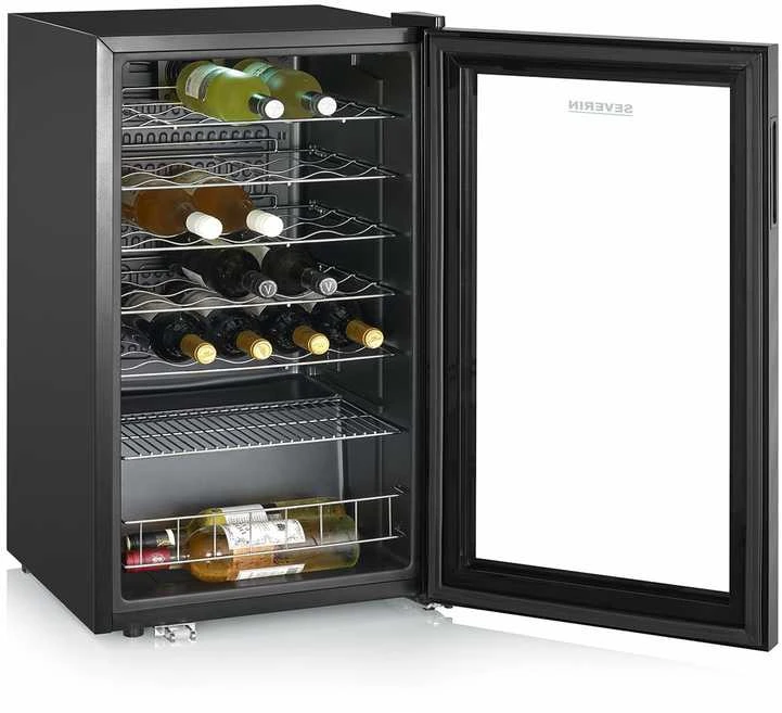 SEVERIN WKS 8908 Šaldytuvas do wina 33 butelki 95L juoda
