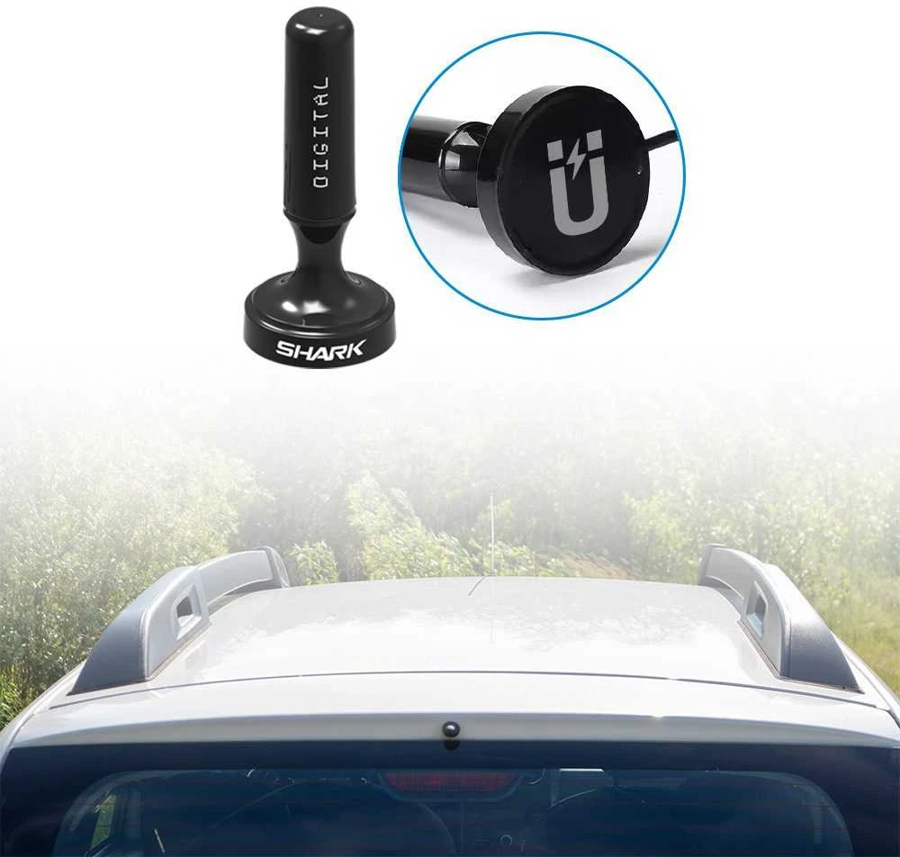 Shark SHA301CAR automobilio aktyvioji DVBT antena su stiprintuvu