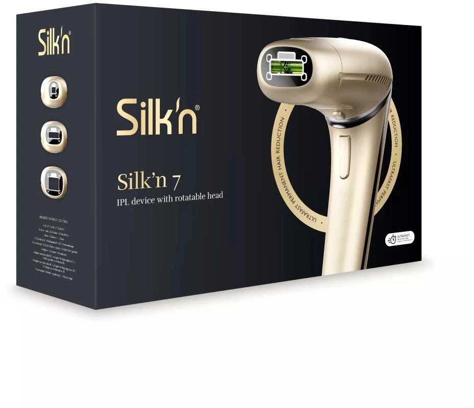 Fotoepiliatorius Silk'n 7 su pasukama galvute 600.000 (Gold)