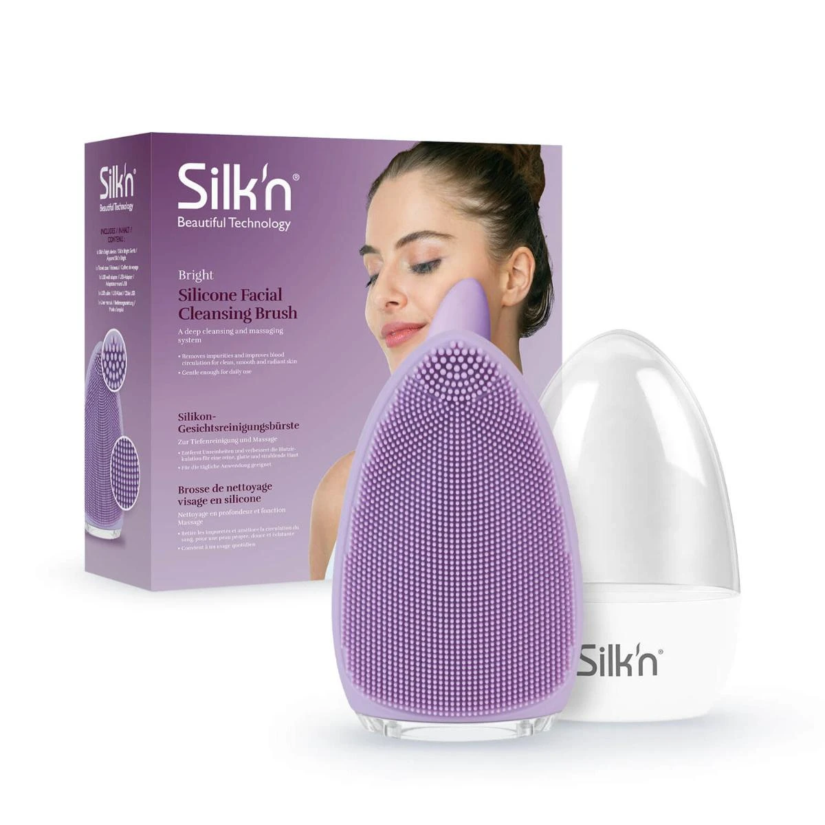 Veido valymo aparatas Silk'n Bright Violetinė
