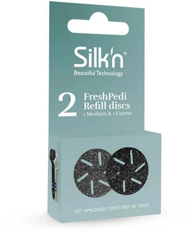 Šveitimo diskai pėdų šveitikliui Silk'n FreshPedi Medium&Rough (2 vnt.)