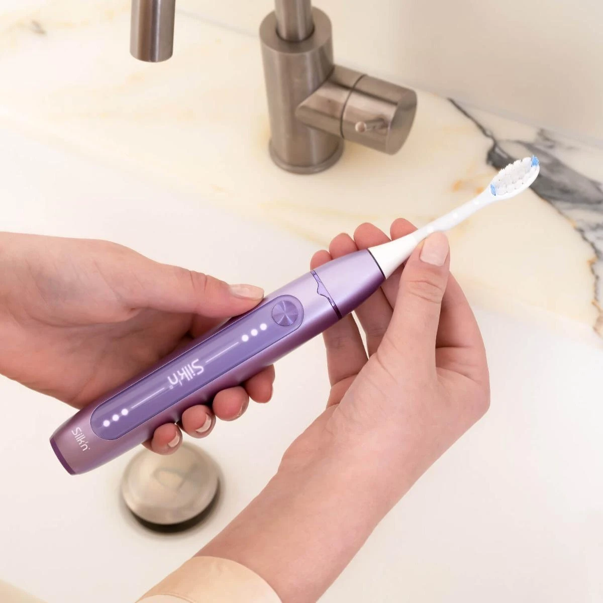 Elektrinis dantų šepetėlis Silk'n SonicYou Violetinė