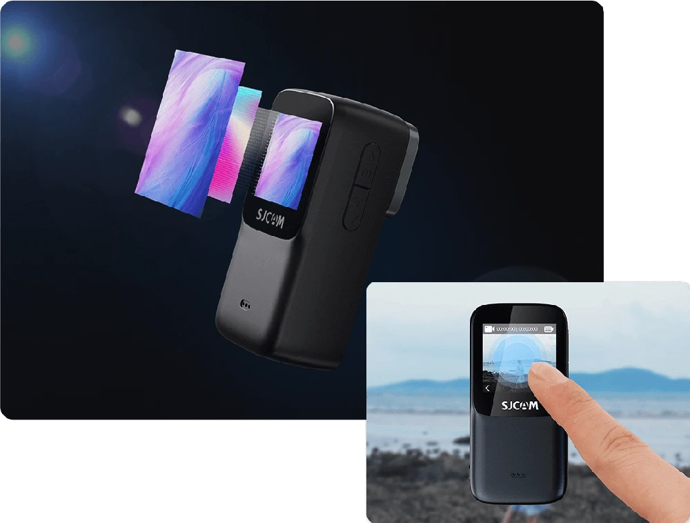 SJCAM C200 PRO Sports Camera Juodas