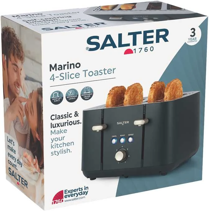 Salter EK5565BGRYFVDE Marino 4 riekelių skrudintuvas
