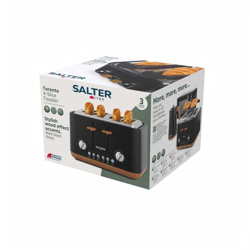 Salter EK5823BLKVDE Toronto 4 riekelių skrudintuvas