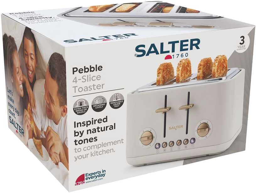 Salter EK5823OBVDE Pebble 4 riekelių skrudintuvas