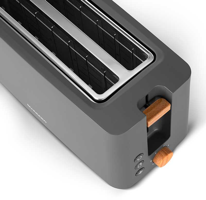 Skrudintuvas Schneider Elektro sprzęty i priedai Fjord Collection Long Slot Toaster Juodas