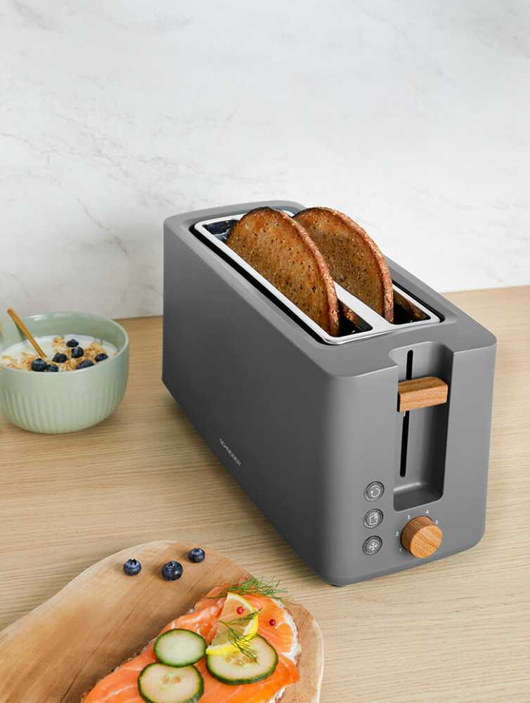 Skrudintuvas Schneider Elektro sprzęty i priedai Fjord Collection Long Slot Toaster Juodas