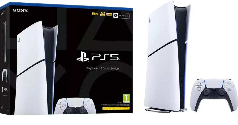 Žaidimų konsolė Sony Playstation 5 Slim Digital Edition, 825 GB, Balta