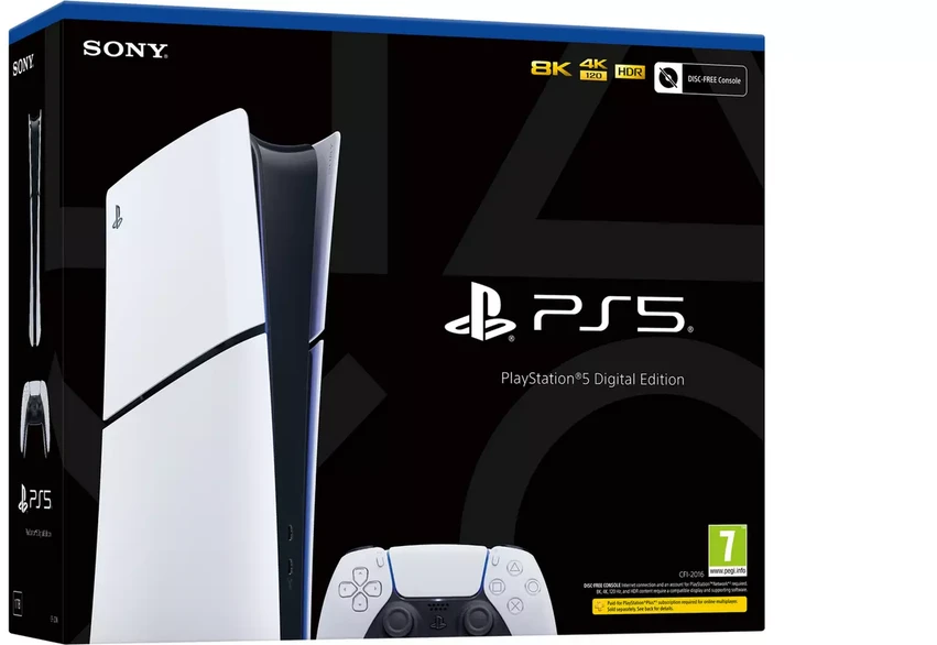 Konsolė Sony PlayStation 5 Digital Slim Edition 825 GB SSD Wi-Fi, Balta