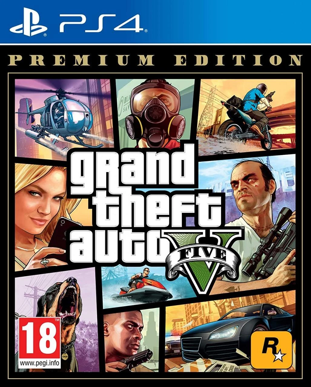 Sony „Rockstar Games Grand Theft Auto V Premium Edition“ PS4