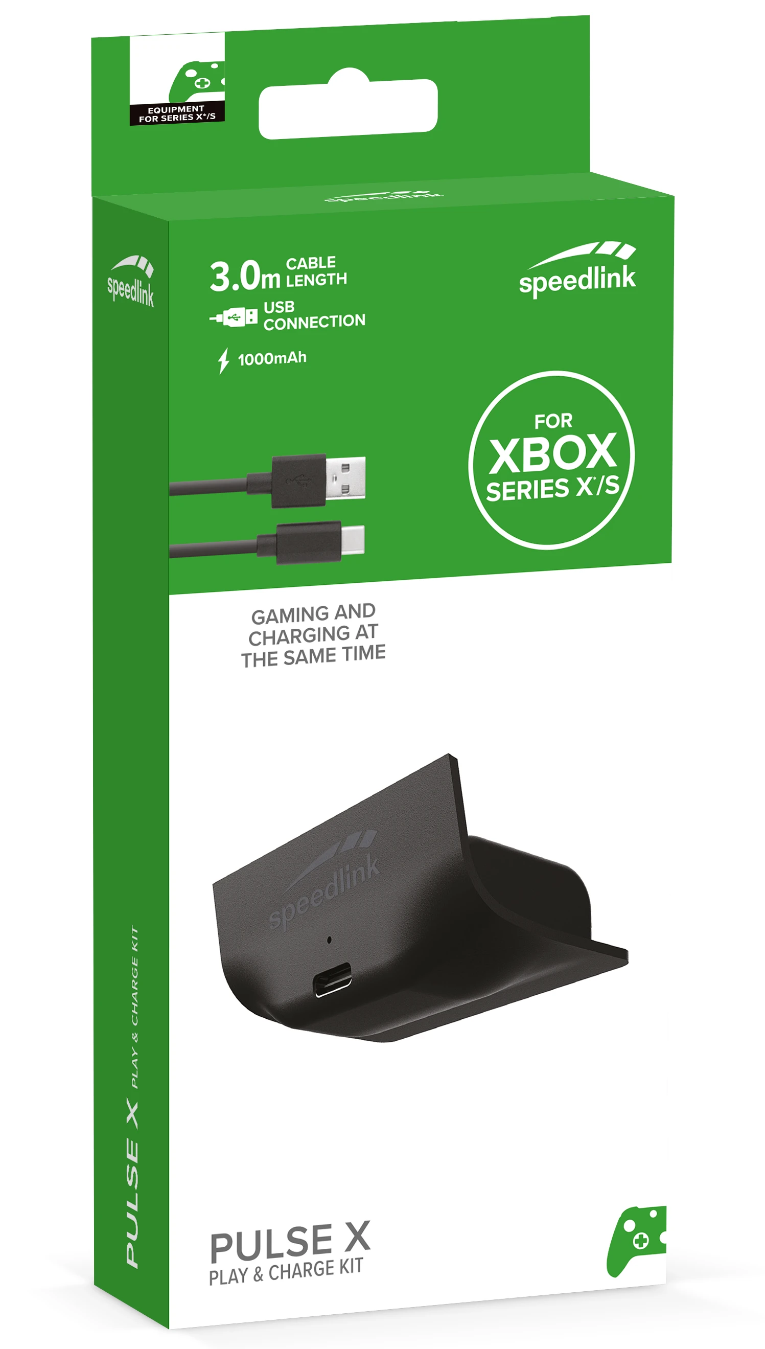 „Speedlink“ – „Pulse X Play & Charge“ rinkinys, skirtas XBOX Series X/S