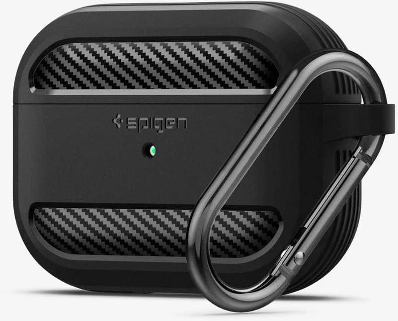 „Spigen Rugged Armor“ apsauginis dėklas, skirtas „AirPods Pro“, juodas