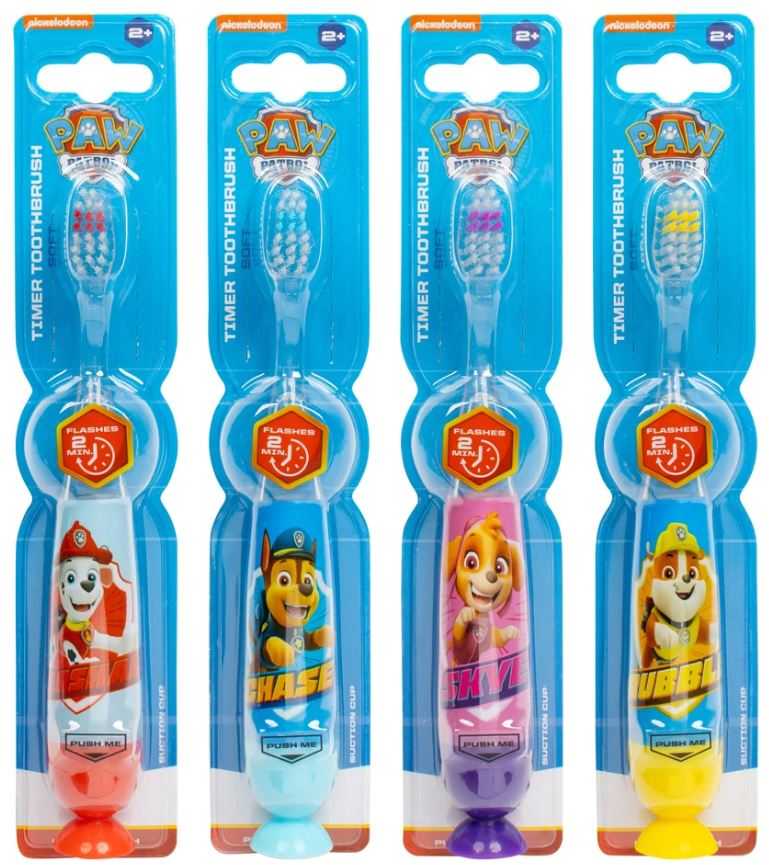 Spin Master Paw Patrol Švytinti dantų šepetėlis MODELIS KAR0010, 2 min laikmatis, mirksintis signalas