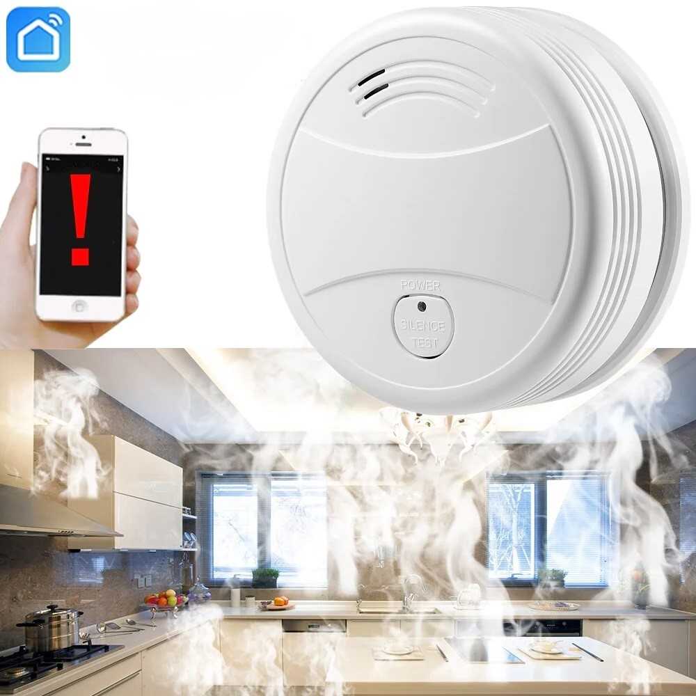 Spring Smart WiFi Photoelectric Smoke Detektor, Baltas