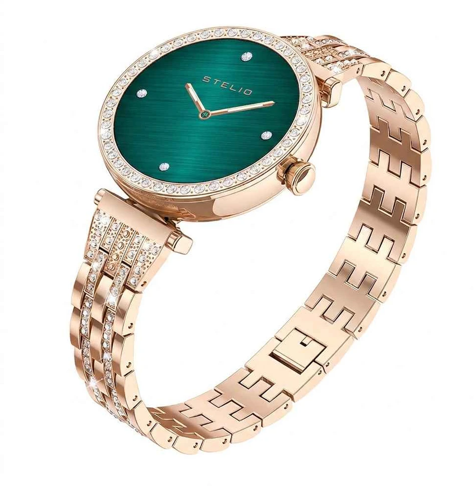 Stelio STSWL102GD LUSSO GEM AI Womens Išmanusis laikrodis + YES Bracelet, Gold