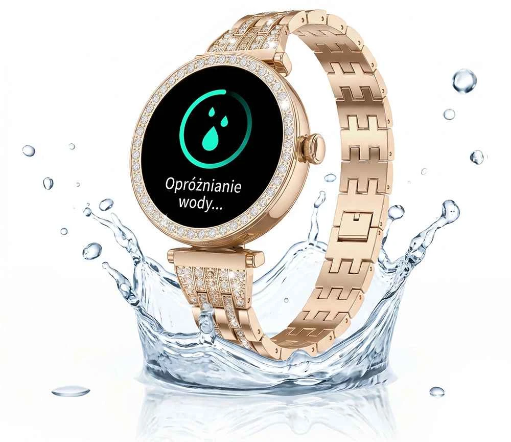 Stelio STSWL102GD LUSSO GEM AI Womens Išmanusis laikrodis + YES Bracelet, Gold