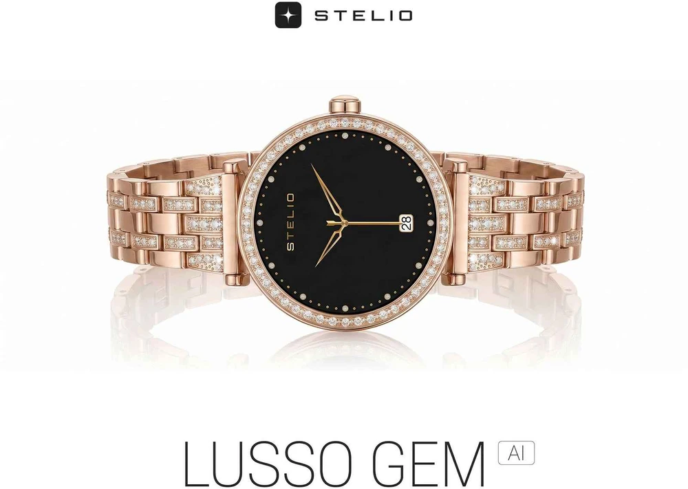 Stelio STSWL102GD LUSSO GEM AI Womens Išmanusis laikrodis + YES Bracelet, Gold