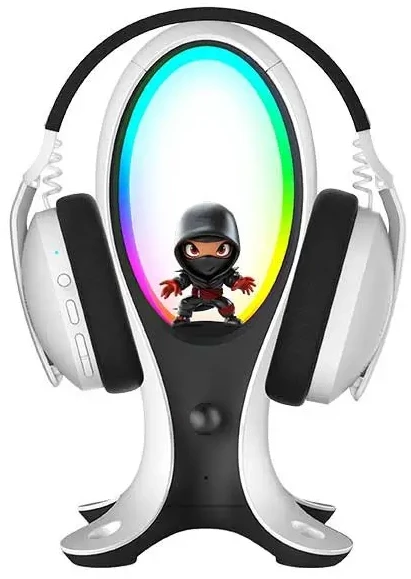 Subsonic Electra 4 in 1 žaidimų ausinių stovas su RGB lempa ir USB šakotuvu