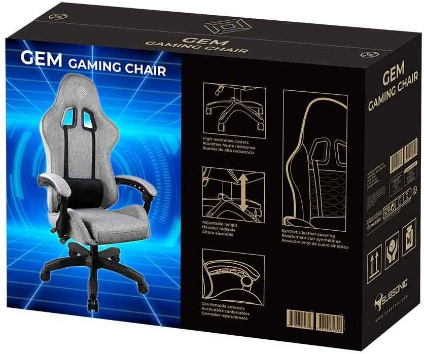 Žaidimų kėdė „Subsonic Gem“ Pilkas