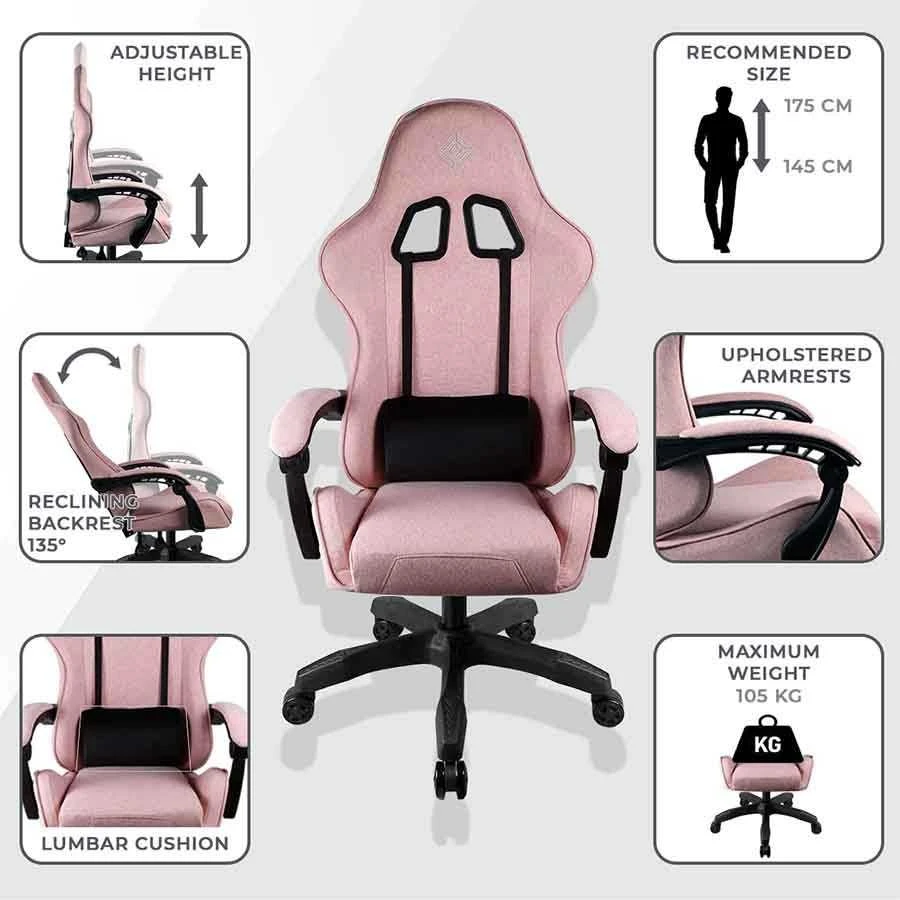 Subsonic Gem Gaming Chair Rožinė
