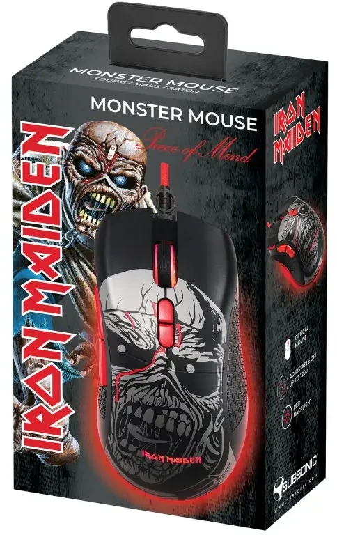 Subsonic Pelė žaidimams Iron Maiden Piece Of Mind