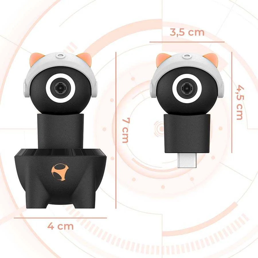 „Subsonic Playcam 1080 2in1 HD“ mini kamera, skirta „Nintendo Switch 2“ (Raudona)