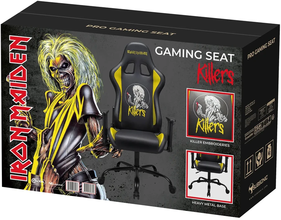 „Subsonic Pro“ žaidimų kėdė „Iron Maiden Killers“ (L-XL dydis)