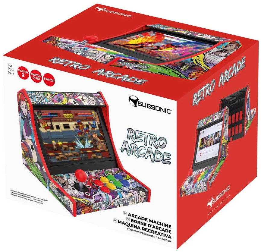 „Subsonic“ – mini retro žaidimų automatų arkada (papildomas „Switch and Switch 2“)