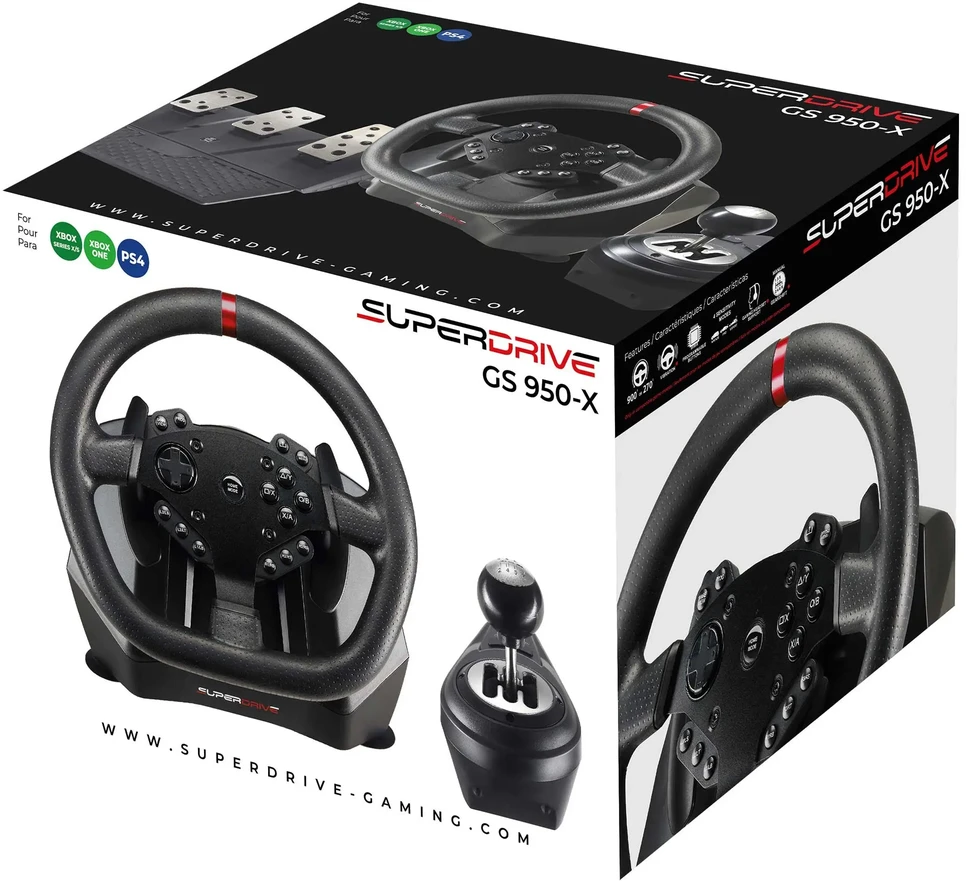 „Subsonic Superdrive GS 950-X“ lenktyninis vairas (PC/PS4/XONE/XSX)