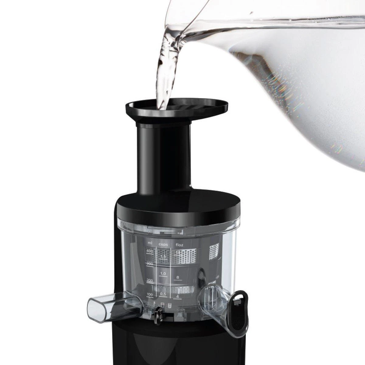 Bosch MESM731M Lėtaeigė sulčiaspaudė, VitaExtract, 150 W, Juoda, šiaušto nerūdijančio plieno